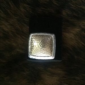 Silver and gold tone ring